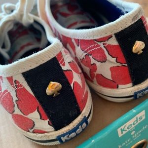 Keds x Kate Spade red butterflies shoes